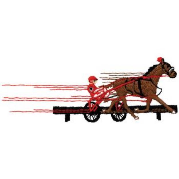 Picture of Pacing Race Machine Embroidery Design