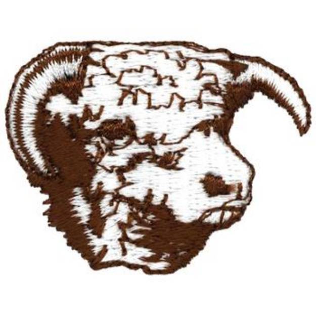 Picture of Cow Head Machine Embroidery Design