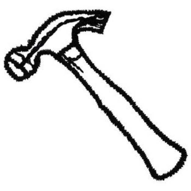 Picture of Hammer Outline Machine Embroidery Design
