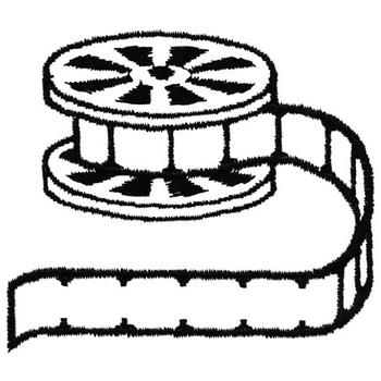 Film Reel Machine Embroidery Design