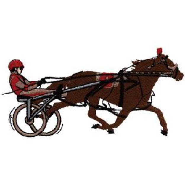 Picture of Harness Racing Machine Embroidery Design