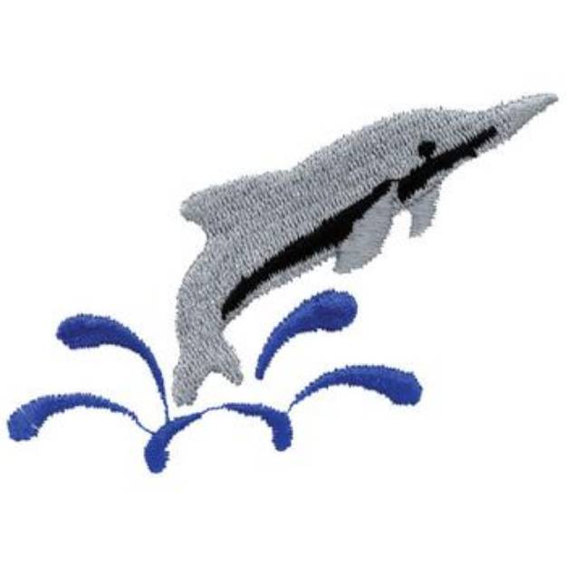 Picture of Dolphin Machine Embroidery Design
