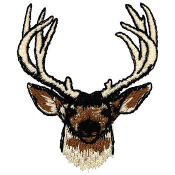 Deer Head Machine Embroidery Design