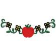 Picture of Apple Scroll Machine Embroidery Design