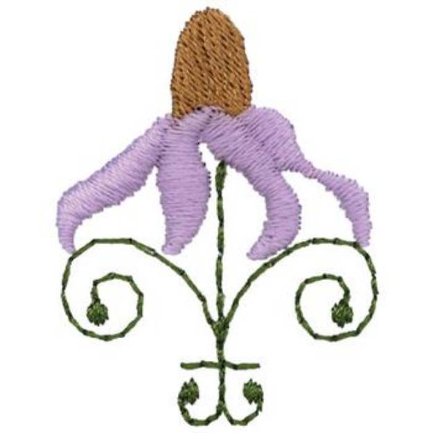 Picture of Cone Flower Machine Embroidery Design