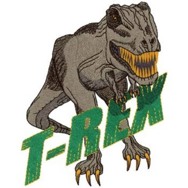 Picture of T- Rex Machine Embroidery Design
