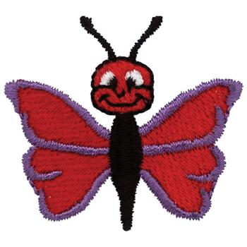 Smiling Butterfly Machine Embroidery Design