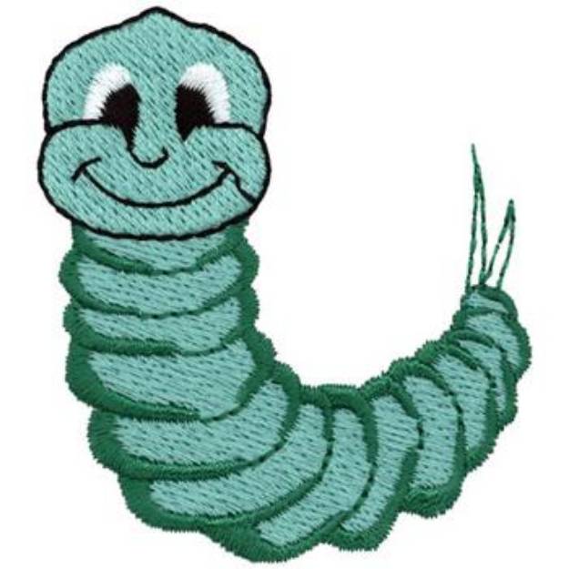 Picture of Happy Caterpillar Machine Embroidery Design