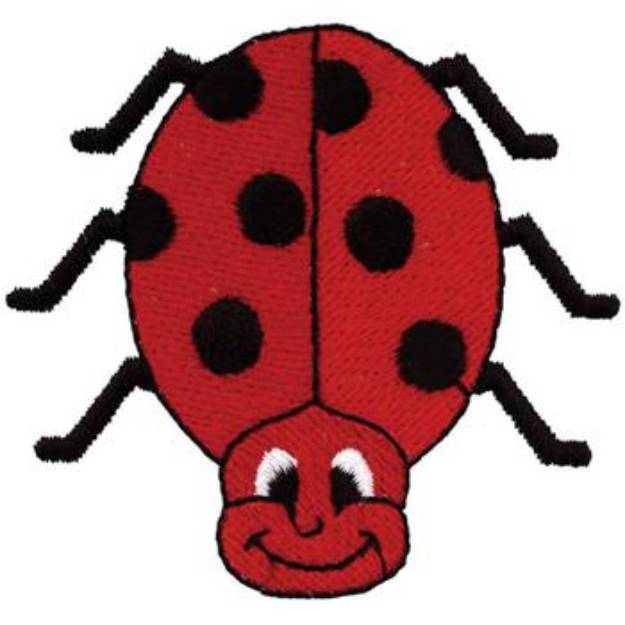 Picture of Smiling Ladybug Machine Embroidery Design