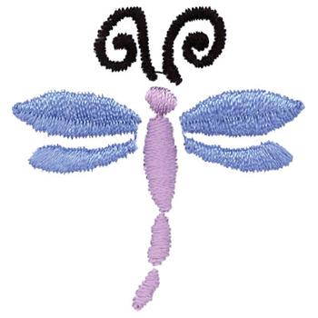 Pastel Dragonfly Machine Embroidery Design