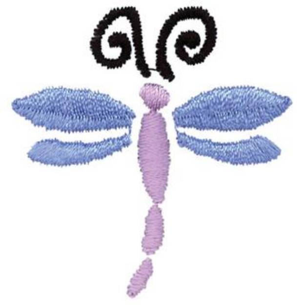Picture of Pastel Dragonfly Machine Embroidery Design