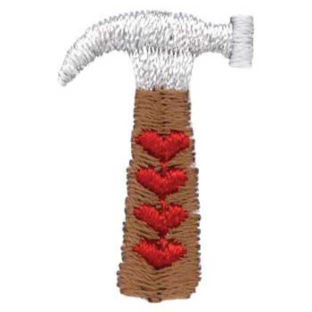 Picture of Hammer Hearts Machine Embroidery Design