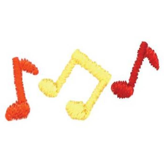 Picture of Music Notes Machine Embroidery Design