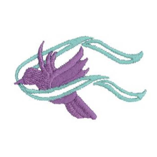 Picture of Dove And Scroll Machine Embroidery Design