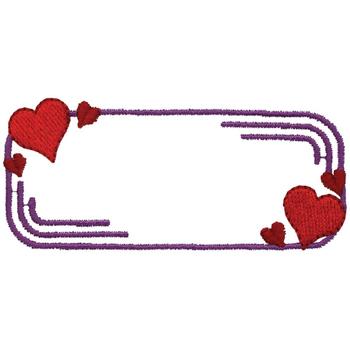 Hearts Border Machine Embroidery Design