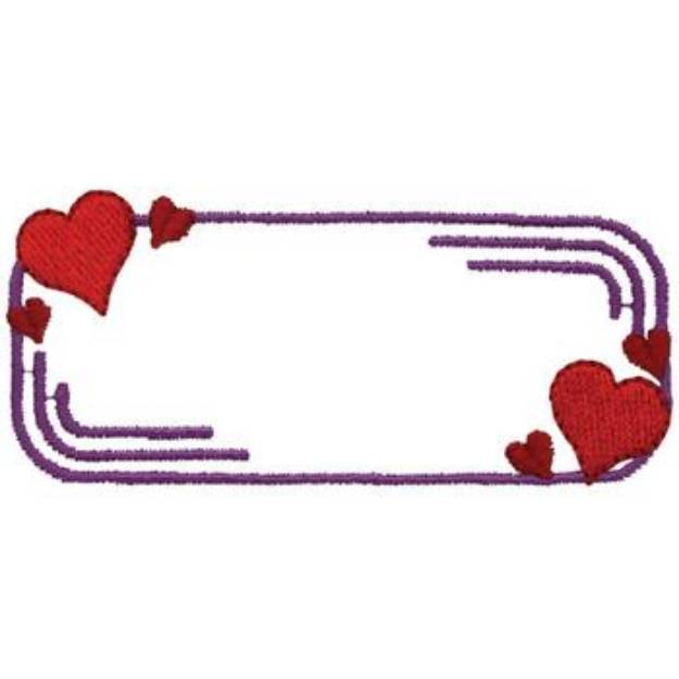 Picture of Hearts Border Machine Embroidery Design