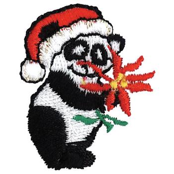 Christmas Panda Machine Embroidery Design