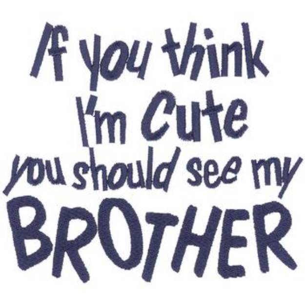 Picture of Cute Brother Machine Embroidery Design