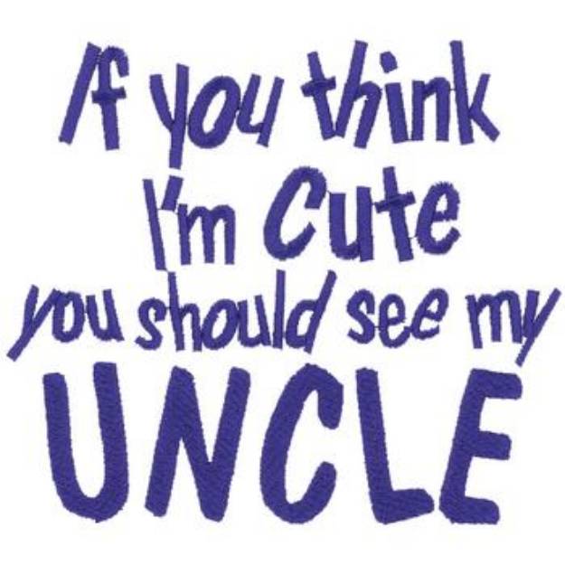 Picture of Cute Uncle Machine Embroidery Design