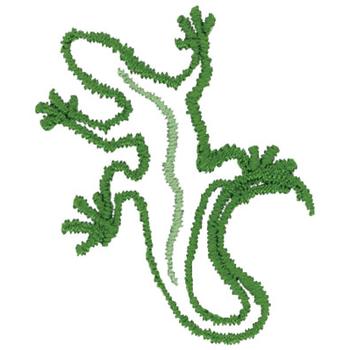Gecko Machine Embroidery Design