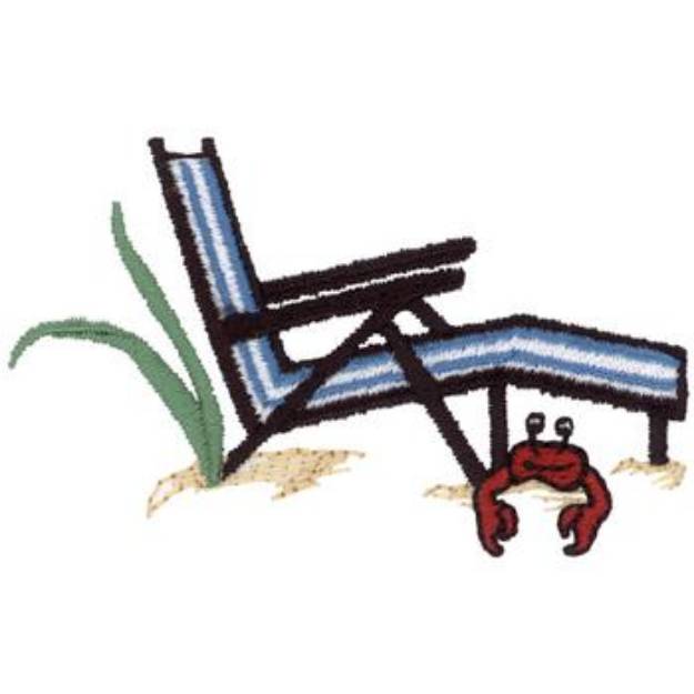 Picture of Beach Lounger Machine Embroidery Design