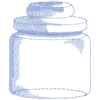 Jelly Bean Jar Machine Embroidery Design