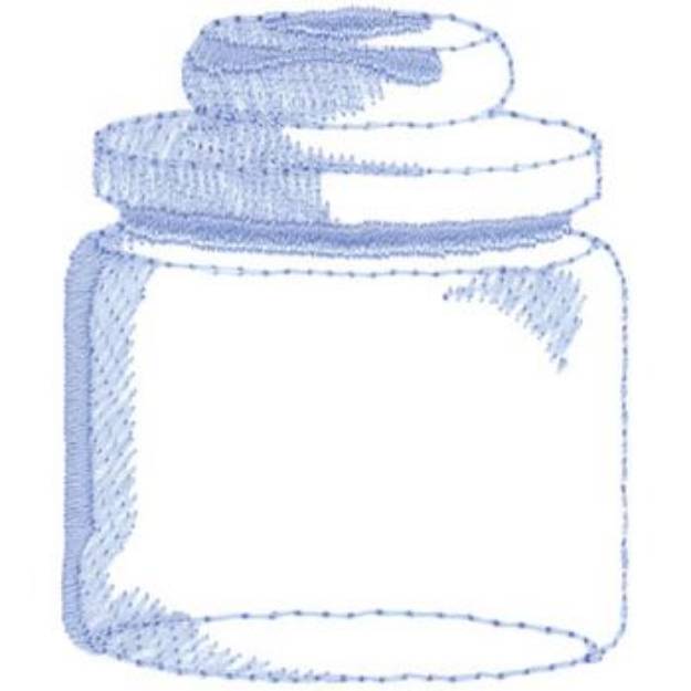 Picture of Jelly Bean Jar Machine Embroidery Design