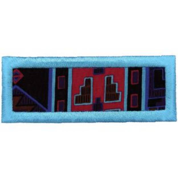 Picture of Rectangle Applique Machine Embroidery Design