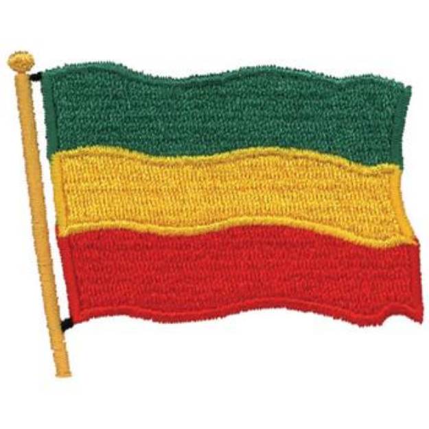 Picture of Flag Of Lithuania Machine Embroidery Design