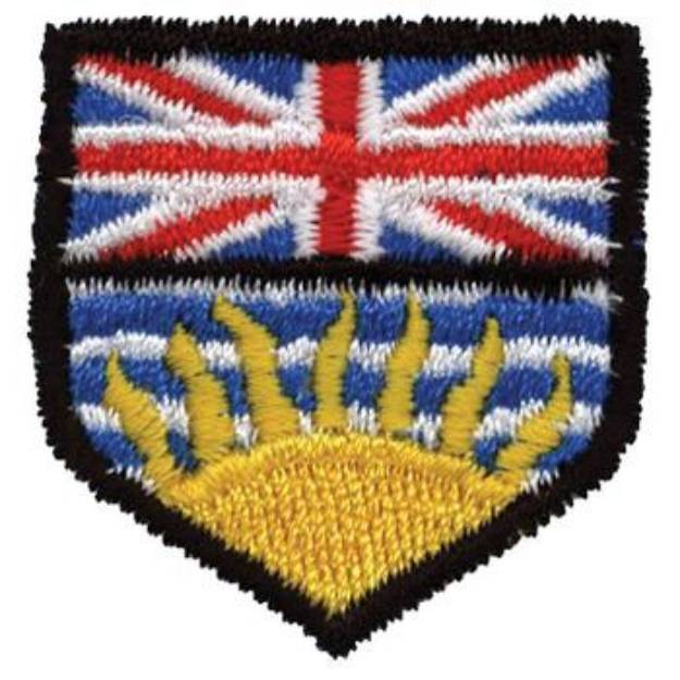 Picture of Shield Of British Columbia Machine Embroidery Design