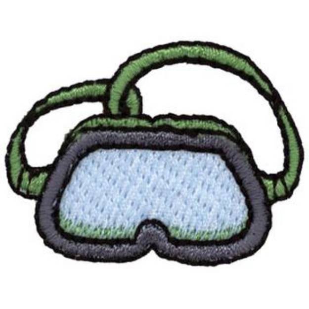Picture of Goggles Machine Embroidery Design