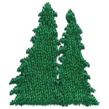 Spruce Trees Machine Embroidery Design