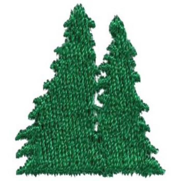 Picture of Spruce Trees Machine Embroidery Design