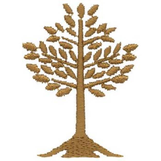 Picture of leafy Tree Machine Embroidery Design