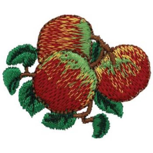 Picture of Apple Branch Machine Embroidery Design