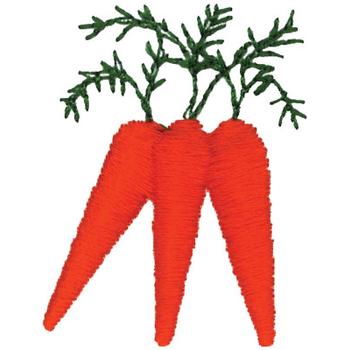 Three Carrots Machine Embroidery Design