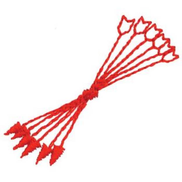 Picture of Knotted Arrows Machine Embroidery Design