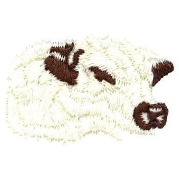 Cow Head Machine Embroidery Design