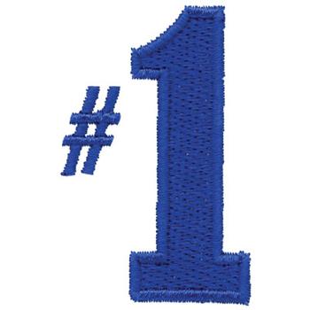Number One Machine Embroidery Design