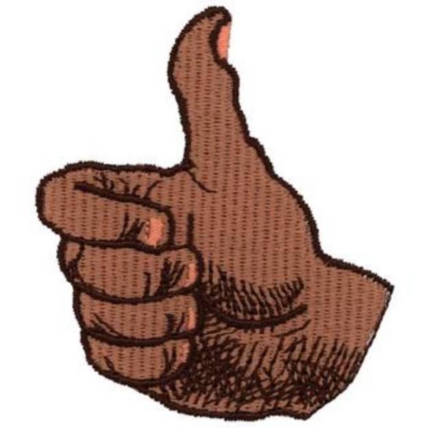 Picture of Thumbs Up Machine Embroidery Design