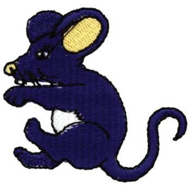 Picture of Sitting Mouse Machine Embroidery Design