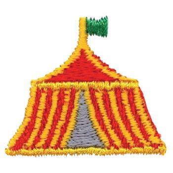 Circus Tent Machine Embroidery Design