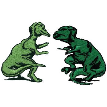 Two Dinosaurs Machine Embroidery Design
