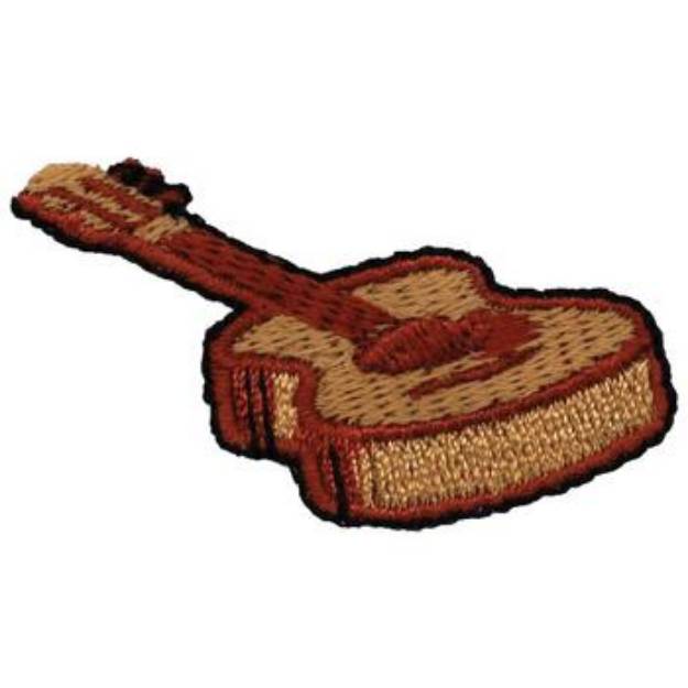 Picture of Guitar Machine Embroidery Design