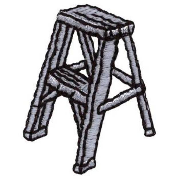 Picture of Step Ladder Machine Embroidery Design