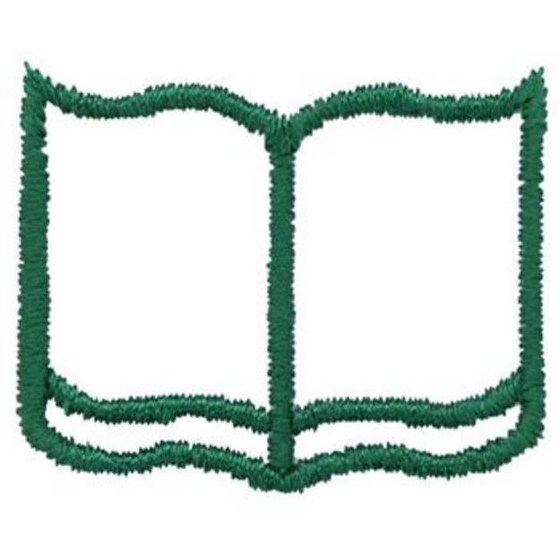 Picture of Book Outline Machine Embroidery Design