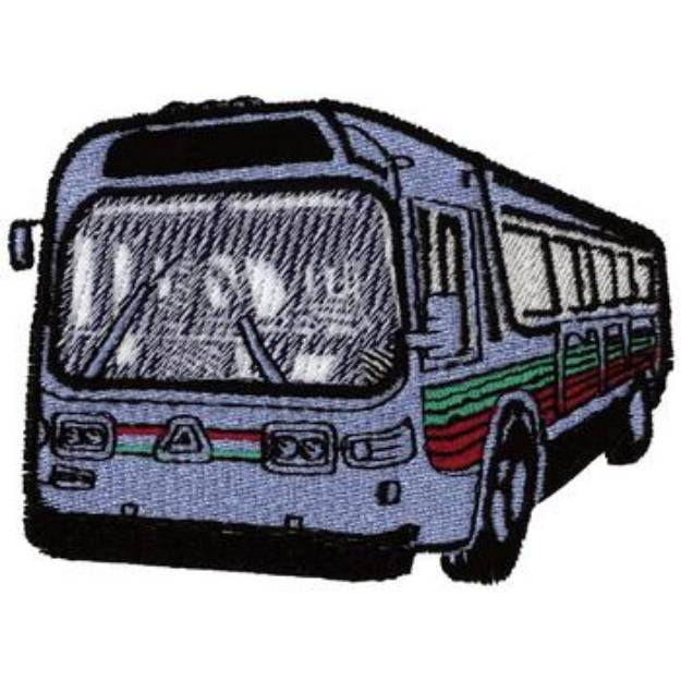 Picture of Transit Bus Machine Embroidery Design