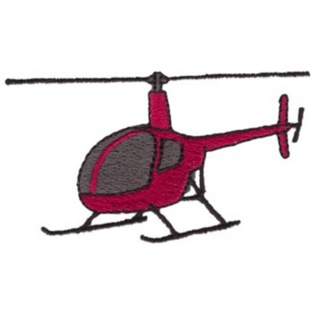 Picture of Sightseeing Helicopter Machine Embroidery Design