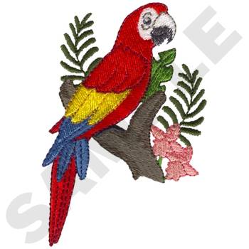 Macaw Machine Embroidery Design