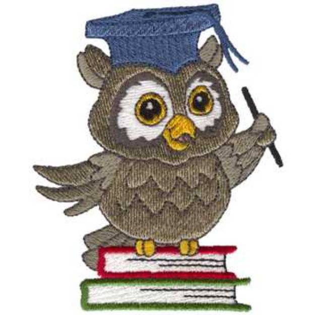 Picture of Smart Owl Machine Embroidery Design